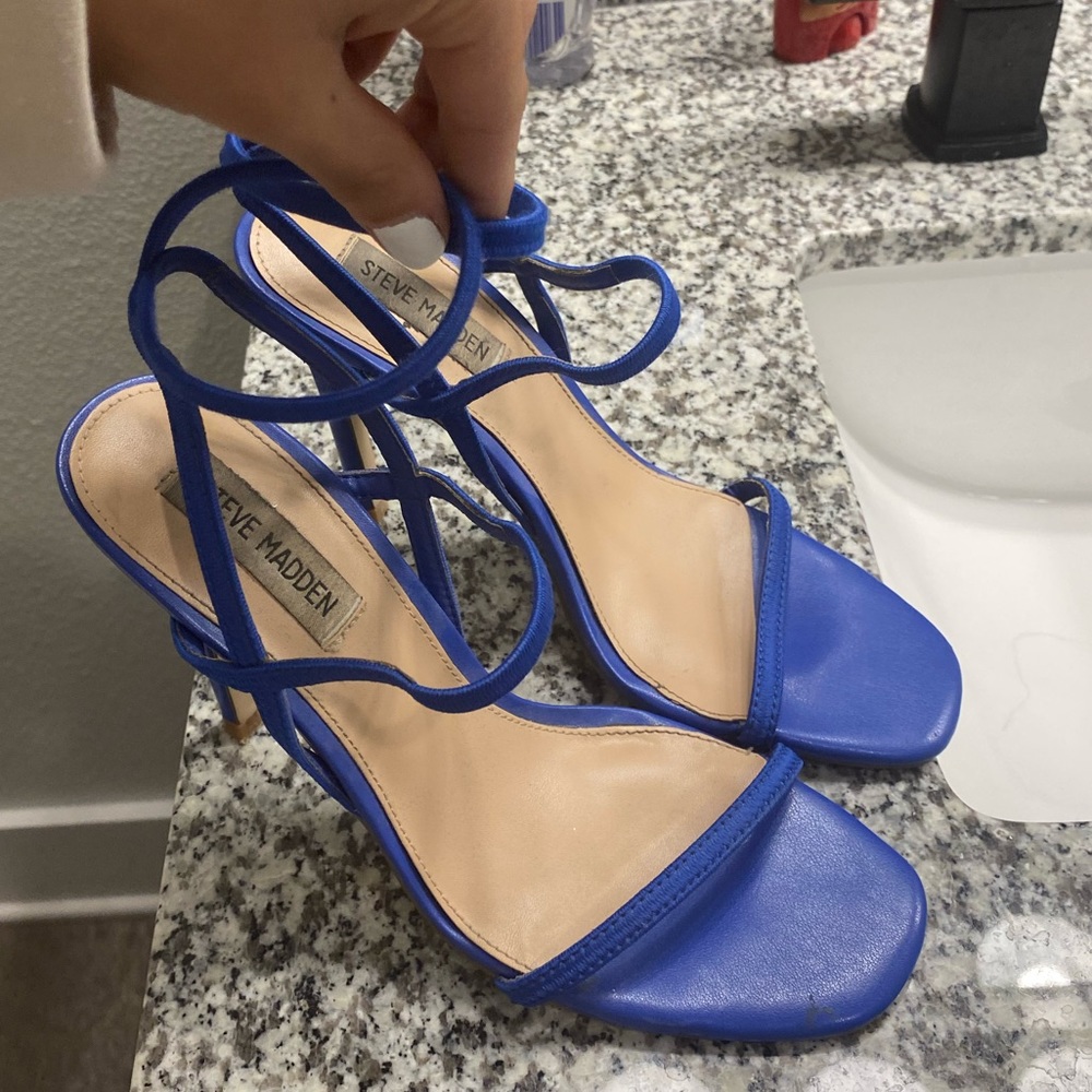 Steve Madden Womens Strappy High Heels